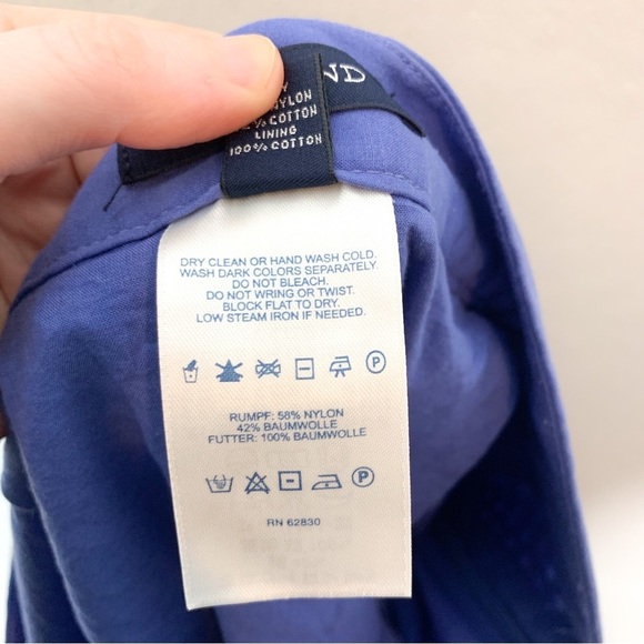 Lands End Periwinkle Purple Eyelet Mini Skirt 12 - Picture 9 of 9